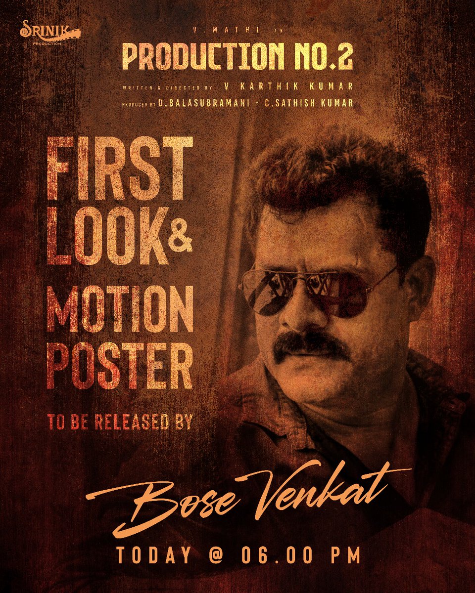 Srinik Production (@srinik_prod) on Twitter photo Our dynamic Production No: 2.... First look and motion Poster to be revealed by <a href="/DirectorBose/">Bose Venkat</a>
<a href="/Srinik_Prod/">Srinik Production</a> <a href="/sathish1686/">sathishkumar</a> <a href="/MathiyalaganV9/">Mathiyalagan V</a> <a href="/vkkwriter/">கதாசிரியர் கே கே</a> <a href="/franklinrchrd/">franklin richard</a>
<a href="/vanithavijayku1/">Vanitha</a> <a href="/ShritaRao/">Shrrita Rao 🦋</a> <a href="/teamaimpr/">Team AIM</a> <a href="/itsselvaa/">Selvaa</a> <a href="/umapathyraja/">Umapathy Raja</a> Our dynamic Production No: 2.... First look and motion Poster to be revealed by <a href="/DirectorBose/">Bose Venkat</a>
<a href="/Srinik_Prod/">Srinik Production</a> <a href="/sathish1686/">sathishkumar</a> <a href="/MathiyalaganV9/">Mathiyalagan V</a> <a href="/vkkwriter/">கதாசிரியர் கே கே</a> <a href="/franklinrchrd/">franklin richard</a>
<a href="/vanithavijayku1/">Vanitha</a> <a href="/ShritaRao/">Shrrita Rao 🦋</a> <a href="/teamaimpr/">Team AIM</a> <a href="/itsselvaa/">Selvaa</a> <a href="/umapathyraja/">Umapathy Raja</a>