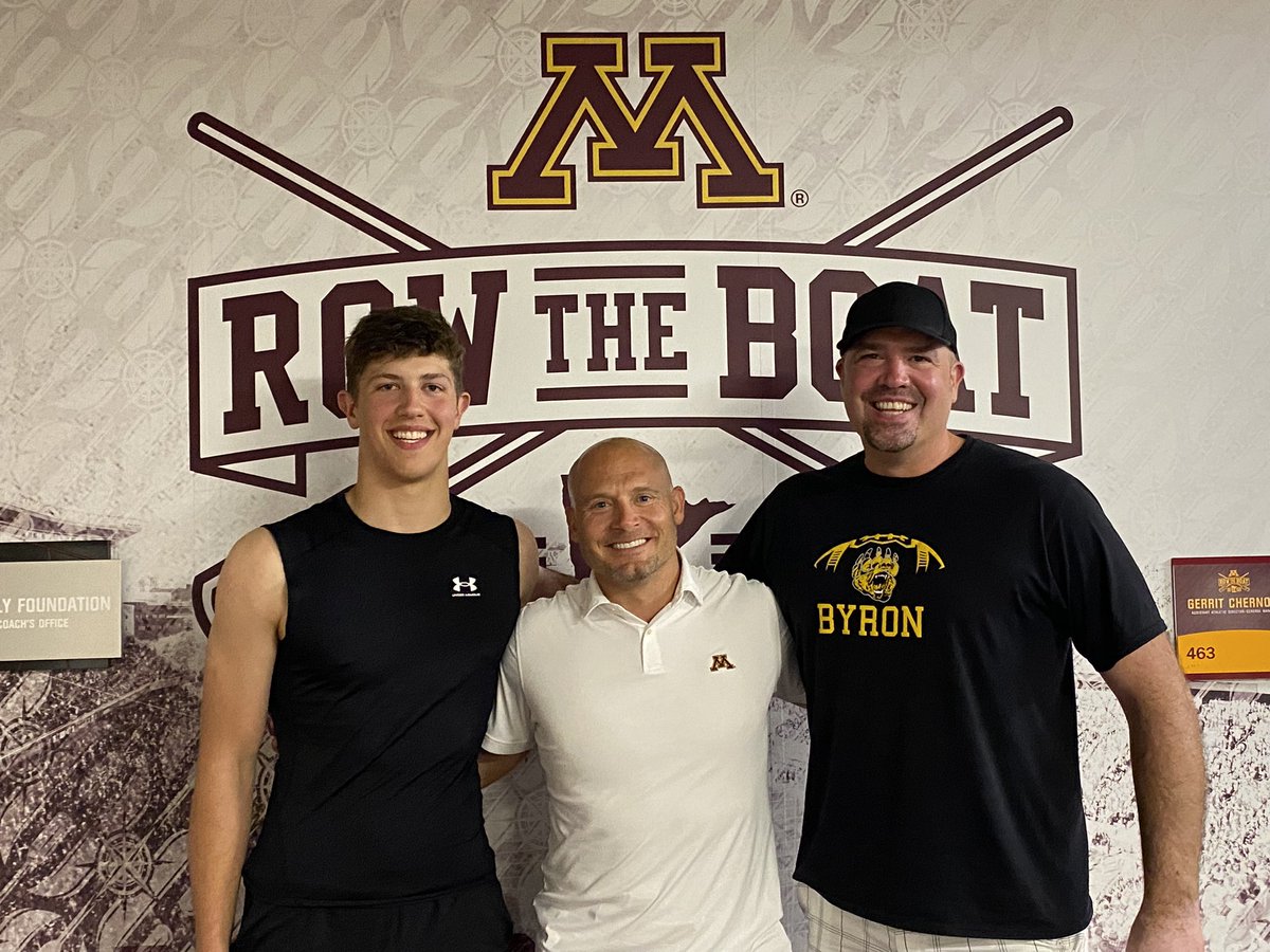 Colin Hansen (@colin_hansen13) on Twitter photo After a PHENOMENAL camp, Iโm excited to say that Iโve received an offer and COMMITTED to <a href="/GopherFootball/">Minnesota Football</a>!! Thanks to all of the gophers staff for believing in me!! RTB!!!! <a href="/Coach_Fleck/">P.J. Fleck</a> <a href="/Coach_DeBo46/">Coach Winston DeLattiboudere III</a> <a href="/HOLLOWAY__52/">Coach Holsum Holloway</a> <a href="/COACHDOTT/">Dennis Dottin-Carter</a> <a href="/ByronMNFootball/">Byron Bears Football</a> After a PHENOMENAL camp, Iโm excited to say that Iโve received an offer and COMMITTED to <a href="/GopherFootball/">Minnesota Football</a>!! Thanks to all of the gophers staff for believing in me!! RTB!!!! <a href="/Coach_Fleck/">P.J. Fleck</a> <a href="/Coach_DeBo46/">Coach Winston DeLattiboudere III</a> <a href="/HOLLOWAY__52/">Coach Holsum Holloway</a> <a href="/COACHDOTT/">Dennis Dottin-Carter</a> <a href="/ByronMNFootball/">Byron Bears Football</a>