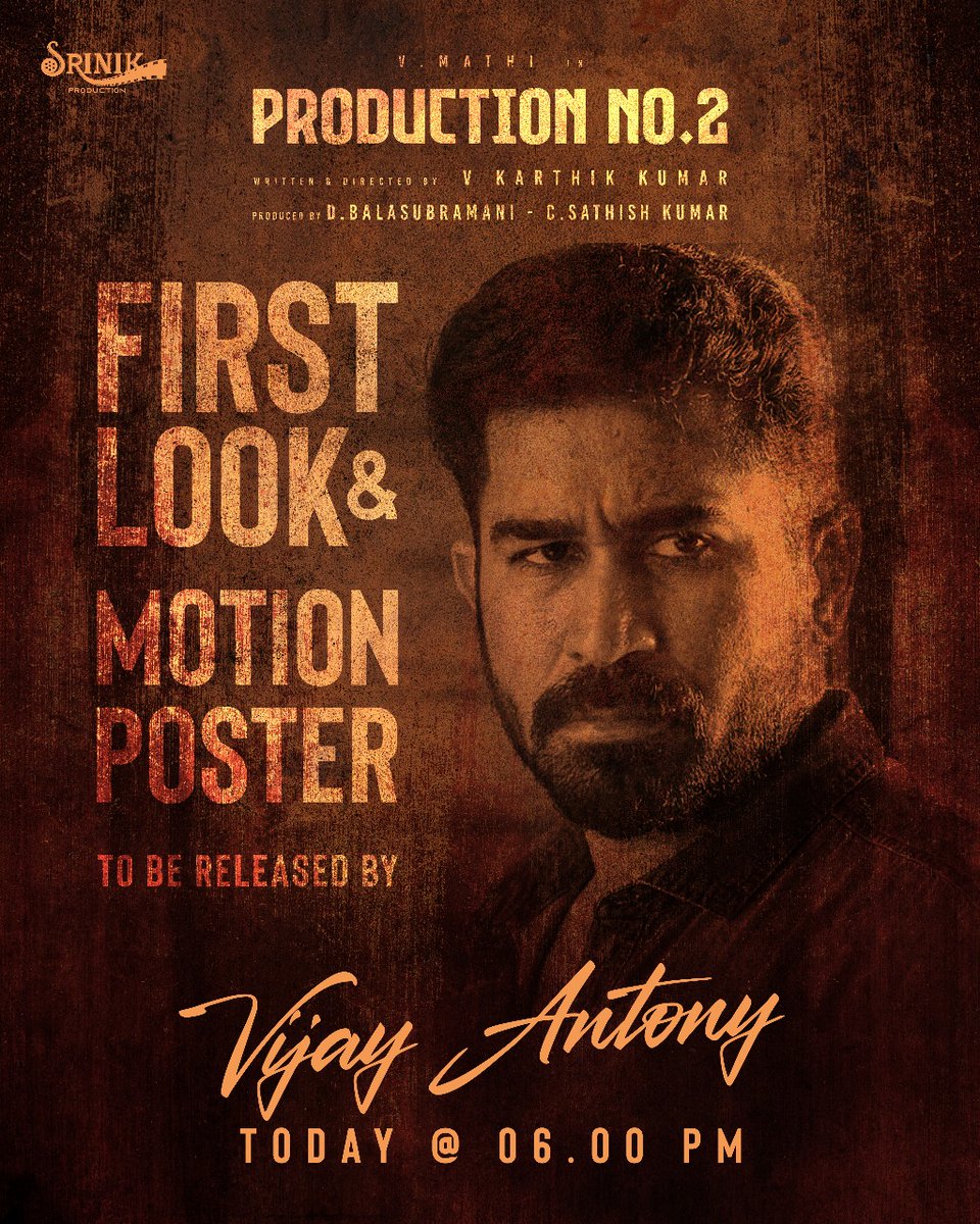 Srinik Production (@srinik_prod) on Twitter photo Our dynamic Production No: 2.... First look and motion Poster to be revealed by <a href="/vijayantony/">vijayantony</a>
<a href="/Srinik_Prod/">Srinik Production</a> <a href="/sathish1686/">sathishkumar</a> <a href="/MathiyalaganV9/">Mathiyalagan V</a> <a href="/vkkwriter/">கதாசிரியர் கே கே</a> <a href="/franklinrchrd/">franklin richard</a>
<a href="/vanithavijayku1/">Vanitha</a> <a href="/ShritaRao/">Shrrita Rao 🦋</a> <a href="/teamaimpr/">Team AIM</a> <a href="/itsselvaa/">Selvaa</a> <a href="/umapathyraja/">Umapathy Raja</a> Our dynamic Production No: 2.... First look and motion Poster to be revealed by <a href="/vijayantony/">vijayantony</a>
<a href="/Srinik_Prod/">Srinik Production</a> <a href="/sathish1686/">sathishkumar</a> <a href="/MathiyalaganV9/">Mathiyalagan V</a> <a href="/vkkwriter/">கதாசிரியர் கே கே</a> <a href="/franklinrchrd/">franklin richard</a>
<a href="/vanithavijayku1/">Vanitha</a> <a href="/ShritaRao/">Shrrita Rao 🦋</a> <a href="/teamaimpr/">Team AIM</a> <a href="/itsselvaa/">Selvaa</a> <a href="/umapathyraja/">Umapathy Raja</a>