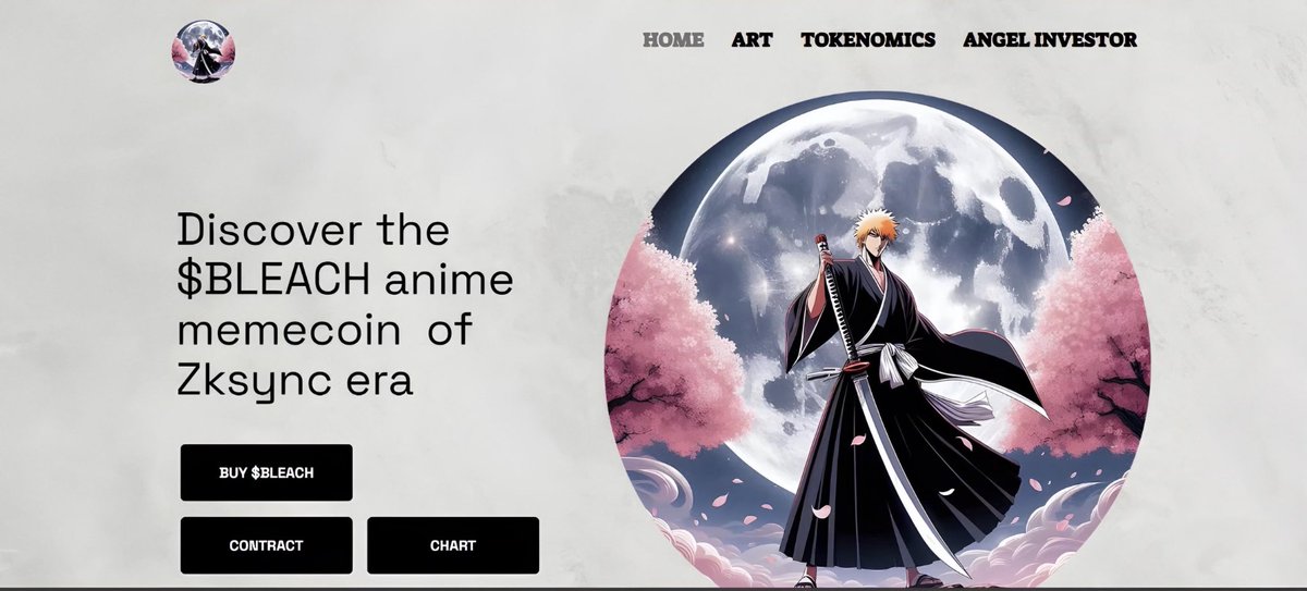 pengfisol's tweet photo. @BLEACH_ZKSYNC will deploy token on Q3 in 2 chain (@solana, @zksync ). Important 10% of supply will be distribution to $ZK eligible address, 80% liquidity 5% team 5% community. $BLEACH is a first anime memecoin on zksync. Small cap at launch (around 10k-30k) 👀🤫
#zksync #solana https://t.co/rmQ7mIuZfV