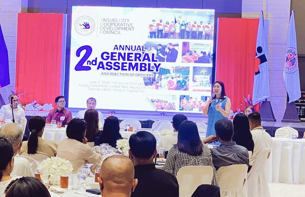 IloveTaguig1's tweet photo. June 3, 2024 | The Taguig Cooperative Development Office facilitated the "2nd City Cooperative Development Council (CCDC) General Assembly and Election of Officers" at the Taguig City Convention Center. 
#ilovetaguig https://t.co/NRmnV10xyH