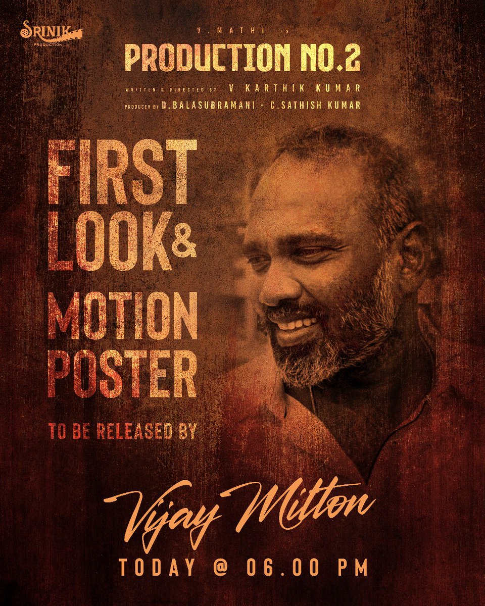 Srinik Production (@srinik_prod) on Twitter photo Our dynamic Production No: 2.... First look and motion Poster to be revealed by <a href="/vijaymilton/">sd.vijay milton</a>
<a href="/Srinik_Prod/">Srinik Production</a> <a href="/sathish1686/">sathishkumar</a> <a href="/MathiyalaganV9/">Mathiyalagan V</a> <a href="/vkkwriter/">கதாசிரியர் கே கே</a> <a href="/franklinrchrd/">franklin richard</a>
<a href="/vanithavijayku1/">Vanitha</a> <a href="/ShritaRao/">Shrrita Rao 🦋</a> <a href="/teamaimpr/">Team AIM</a> <a href="/itsselvaa/">Selvaa</a> <a href="/umapathyraja/">Umapathy Raja</a> Our dynamic Production No: 2.... First look and motion Poster to be revealed by <a href="/vijaymilton/">sd.vijay milton</a>
<a href="/Srinik_Prod/">Srinik Production</a> <a href="/sathish1686/">sathishkumar</a> <a href="/MathiyalaganV9/">Mathiyalagan V</a> <a href="/vkkwriter/">கதாசிரியர் கே கே</a> <a href="/franklinrchrd/">franklin richard</a>
<a href="/vanithavijayku1/">Vanitha</a> <a href="/ShritaRao/">Shrrita Rao 🦋</a> <a href="/teamaimpr/">Team AIM</a> <a href="/itsselvaa/">Selvaa</a> <a href="/umapathyraja/">Umapathy Raja</a>