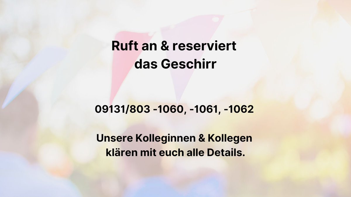 LRA_ERH's tweet photo. Summertime = Partytime 🎉 

Für eure #Gartenparty, Vereinsfeier o.ä. reicht euer Haushaltsgeschirr nicht aus?

Kein Problem!
Bei unserem #Geschirrpool könnt ihr euch gegen Pfand was leihen 😅 

Wie das geht und was ihr bekommt seht ihr unten oder unter https://t.co/DVAgtc3ru0 https://t.co/nb5gHINwzo