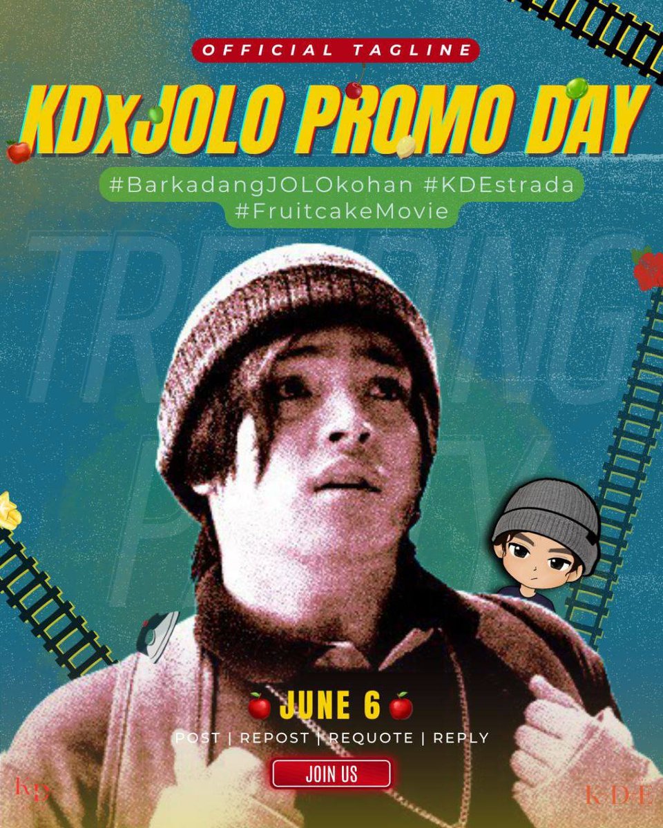 urblessedkayds's tweet photo. from his/their successful #AddtoHeart concert to his first movie real quick!
KDxJOLO PROMO DAY
#BarkdangJOLOkohan
#KDEstrada
#FruitcakeMovie https://t.co/eDV2JOi7eS