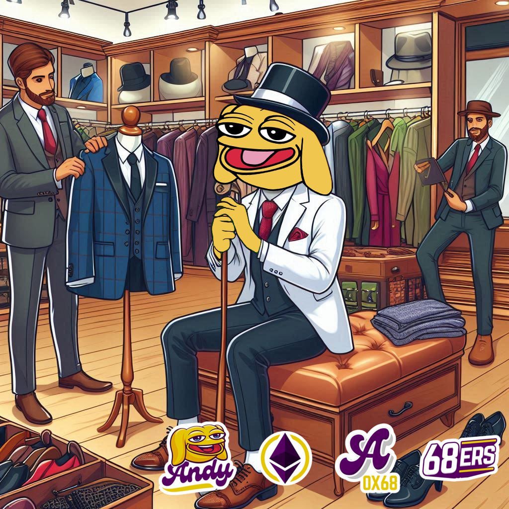 $ANDY is preparing his billion dollar suit, getting it perfectly tailored #ETH