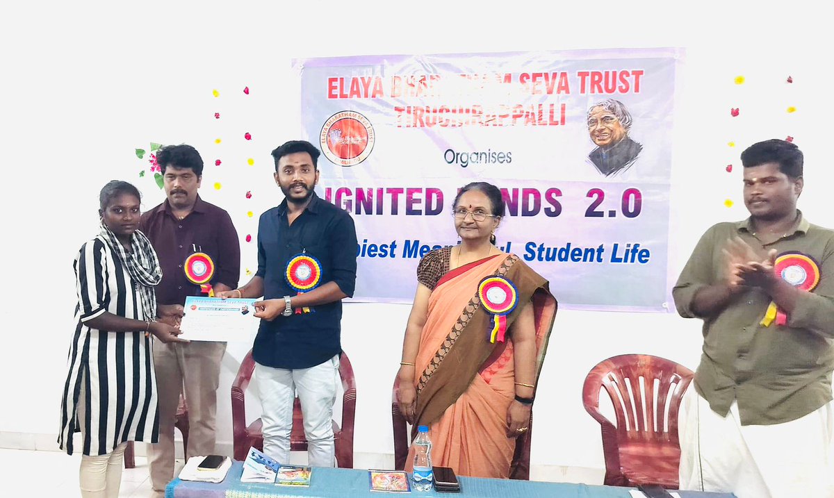 abvp_trichy's tweet photo. Ignited Minds 2.O - Valedictory Session - organised by Elaya Bharatham Seva Trust 
@ABVPSouthTN https://t.co/pF7QCqfHbs