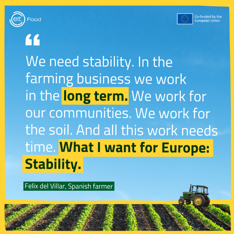 EITFood's tweet photo. Farmers across the #EU are voicing their struggles.🚜 Reasons vary from increasing costs to unfair competition &amp; environmental changes.

We need a #RegenerativeFoodSystem supporting farmers, says our CEO Richard.

How can we help? https://t.co/0hwtgHtu3O

#RegenerateToAccelerate