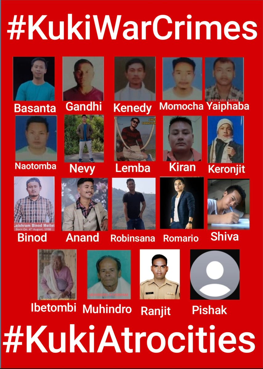 KhuraiNupa's tweet photo. 1 Year of Coordinated Attacks on Sugnu-Serou

Day 10 Attack

Between May 28 and June 6, 2023, #Kuki_ZoMilitants launched assaults on #Sugnu, #Serou, #Napat, and #Tangjeng, causing over 20 fatalities, including 3 members of the Security Forces.

#KukiEngineeredManipurViolence 
#BringMissingMeiteiHome 
#KukiWarCrimes 
#KukiAtrocities