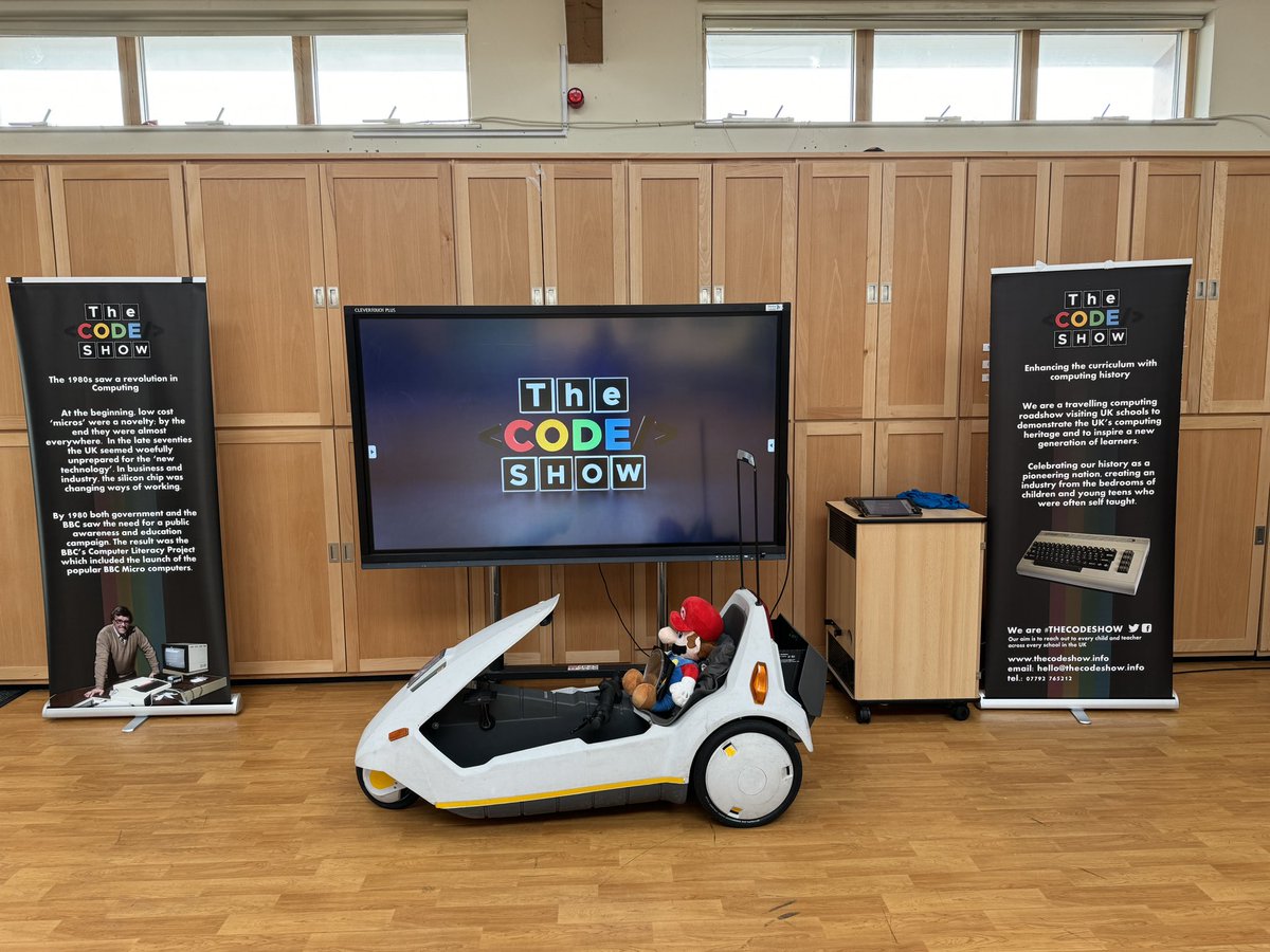 The_CodeShow's tweet photo. Good Morning . Today we are in #Crewe visiting Wistaston Academy Trust.
All set for an exciting day ahead as we celebrate the Information Age. ๐ฌ๐ง๐น๏ธ๐พ
#computing #CASChat #computingatschool #culturecapital #STEM https://t.co/qTWHuZxRlQ