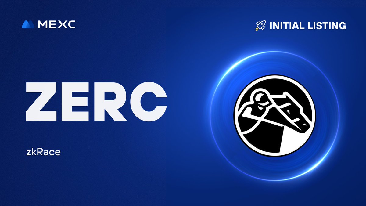 We're thrilled to announce that the <a href="/zk_Race/">zkRace</a> Kickstarter has concluded and $ZERC will be listed on #MEXC!

🔹Deposit: Opened
🔹ZERC/USDT Trading in the Innovation Zone: 2024-06-06 10:00 (UTC)

Details: mexc.com/support/articl…