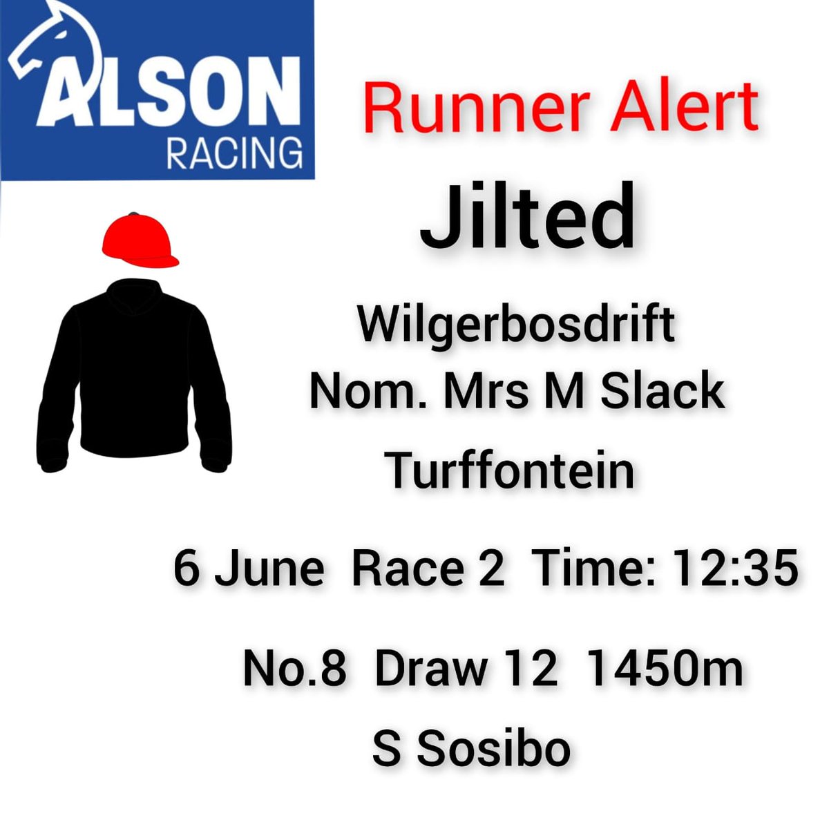 AlsonRacing's tweet photo. Runner Alert 🏇 https://t.co/hEFRYO2uy3