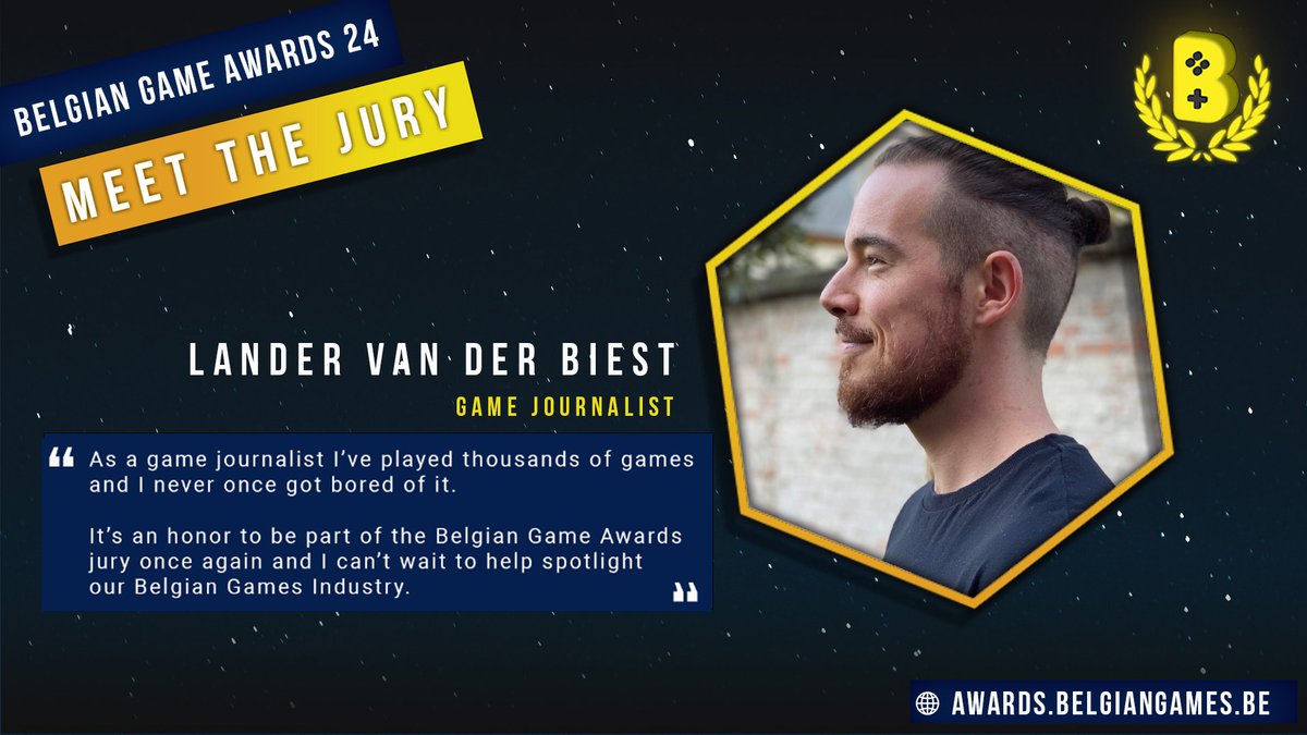 Time to meet a (returning) #BGA24 jury member!

Lander Van Der Biest has years of experience writing for his own website <a href="/GamingBoulevard/">GamingBoulevard</a> and now works on projects like OMG (Onderwijs Met Games) and Gamekunde to help introduce games into education!

We're glad to have him!