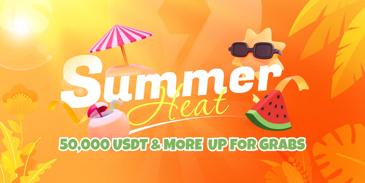 taskonxyz's tweet image. 🌞🔥 Share in over 50,000 USDT and more in #TaskOn's Summer Heat EPIC! 🔥🌞
🔗 taskon.xyz/epic/3
Join us for a thrilling 4-week carnival from June 6th to July 4th for amazing rewards🎁✨
Let's celebrate the summer with Web3's hottest names! ☀️🏆
#TaskOnSummerHeat #Web3