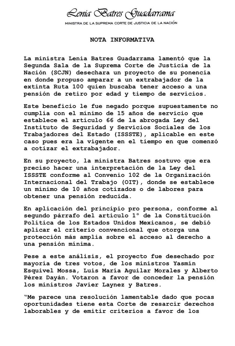 Lenia Batres tweet media