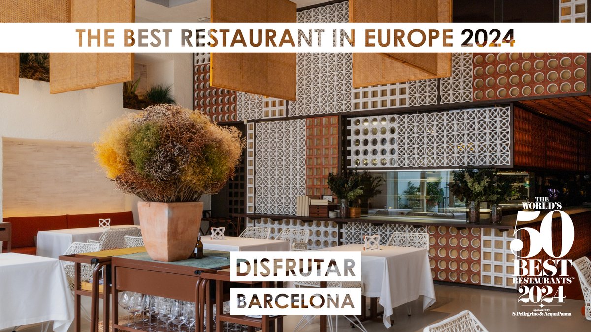 The World's 50 Best (@theworlds50best) on Twitter photo JUST IN: The World’s Best Restaurant 2024, sponsored by S.Pellegrino & Acqua Panna, and The Best Restaurant in Europe 2024, is Disfrutar in #Barcelona! #Worlds50Best <a href="/Sanpellegrino/">S.Pellegrino US</a> <a href="/DisfrutarBCN/">Disfrutar Barcelona</a> JUST IN: The World’s Best Restaurant 2024, sponsored by S.Pellegrino & Acqua Panna, and The Best Restaurant in Europe 2024, is Disfrutar in #Barcelona! #Worlds50Best <a href="/Sanpellegrino/">S.Pellegrino US</a> <a href="/DisfrutarBCN/">Disfrutar Barcelona</a>