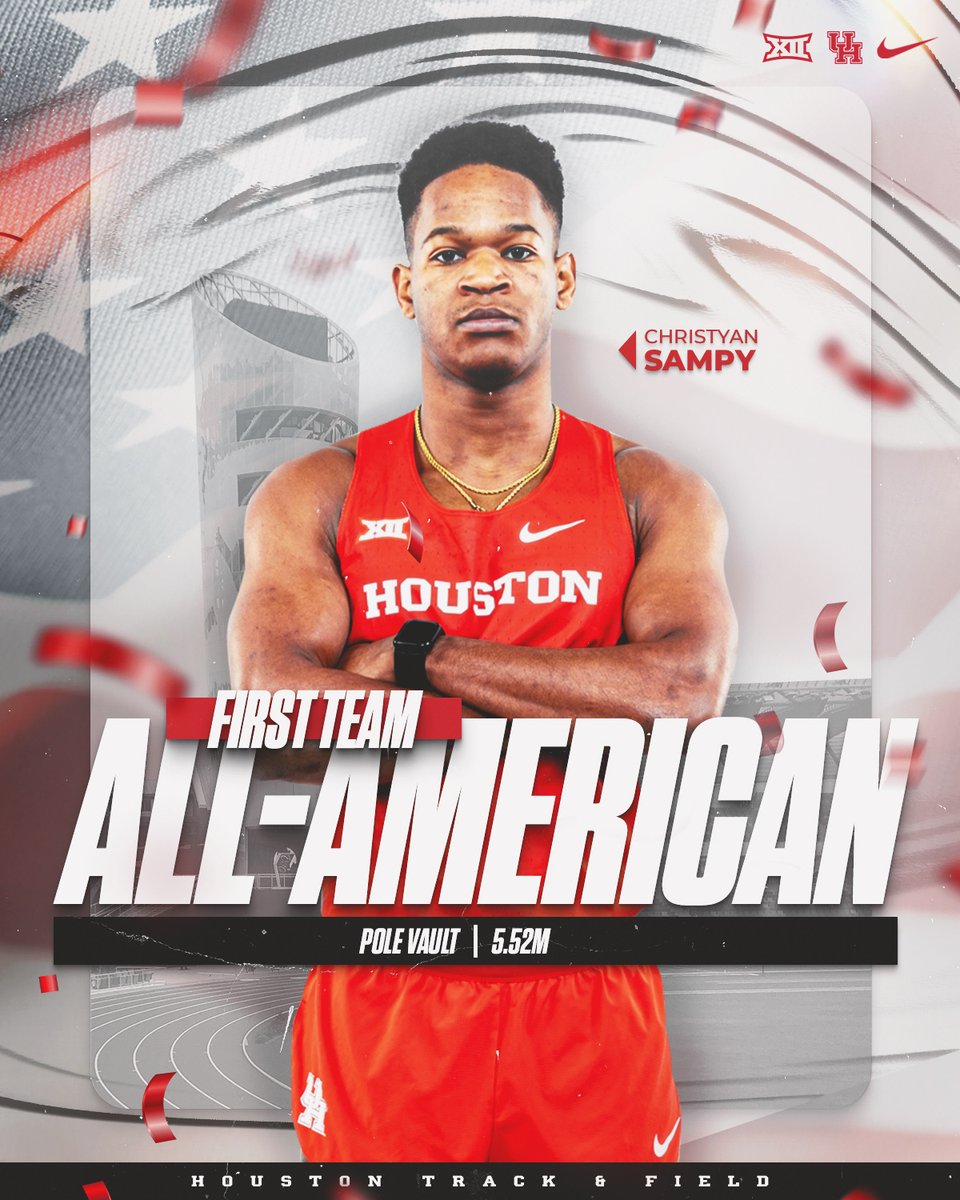 𝑭𝑰𝑹𝑺𝑻 𝑻𝑬𝑨𝑴 𝑨𝑳𝑳-𝑨𝑴𝑬𝑹𝑰𝑪𝑨 🇺🇸

Christyan Sampy earns First Team All-America outdoor honors for a second consecutive year!

#HTownSpeedCity x <a href="/ChristyanSampy/">Christyan Sampy</a>