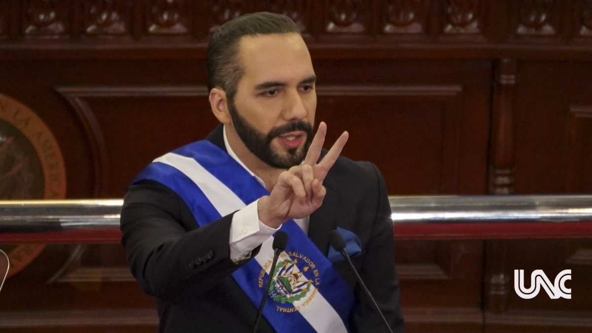 El Salvador's President Bukele sworn in for second term

El Salvador's President Nayib Bukele was sworn in for a second term on Saturday in San Salvador, with Spain's King Felipe VI and Argentina's President Javier Milei in attendance.