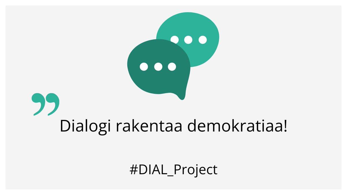 SivisNYT's tweet photo. Mitä yhteistä on taloyhtiöllä 🏘, koulun vanhempainillalla 🏫 ja Euroopan parlamentilla 🇪🇺? Kaikissa tehdään tärkeitä päätöksiä ja kaikissa tarvitaan dialogitaitoja. Dialogi rakentaa demokratiaa! 💬

Muista äänestää eurovaaleissa! 🗳
 
#Dial_Project #ErasmusPlusFI #EUVaalit https://t.co/96kONPG3Bs