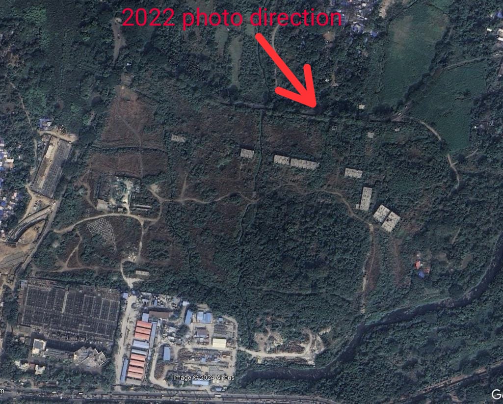 zoru75's tweet photo. A lot of people have correctly queried the different buildings seen in background

Yes, photos are of same Aarey Metro Depot plot
Yes, photo are from different directions

I must apologize to our infra enthusiast friends
Wasn't aware that they couldn't easily recognize this plot https://t.co/OjtPKgdUIj