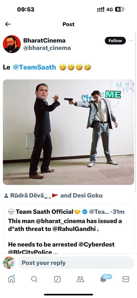Supriya23bh's tweet photo. हमारे जन-प्रिय नेता, जननायक श्री @RahulGandhi जी को इस तरह से खुले आम death threat दी गई है

It is a serious matter, take appropriate action @HMOIndia @odisha_police @DGPOdisha @drajoykumar @TeamSaath https://t.co/LfJSyf25QD