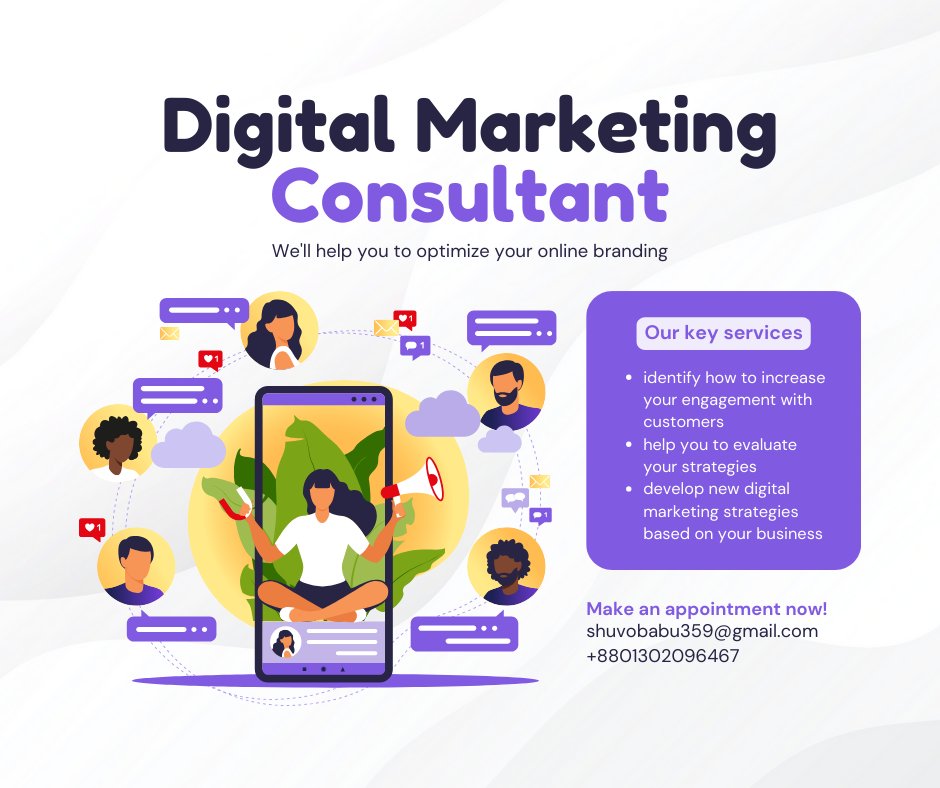 Digital Marketing Consultant. Grow your business.!
#digitalselling 
#digitalmarketar
#mdc
#SEOtools 
#containmarketing