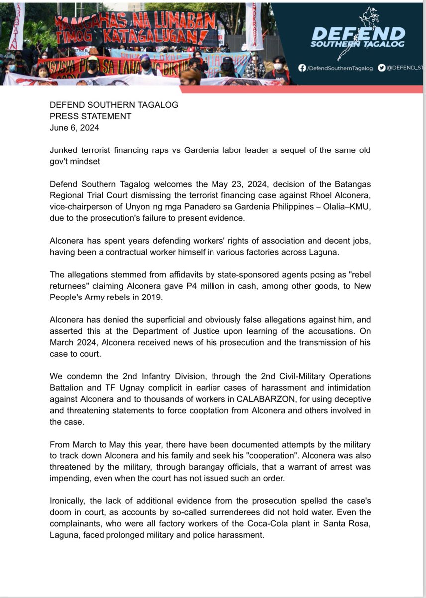 Defend Southern Tagalog tweet media