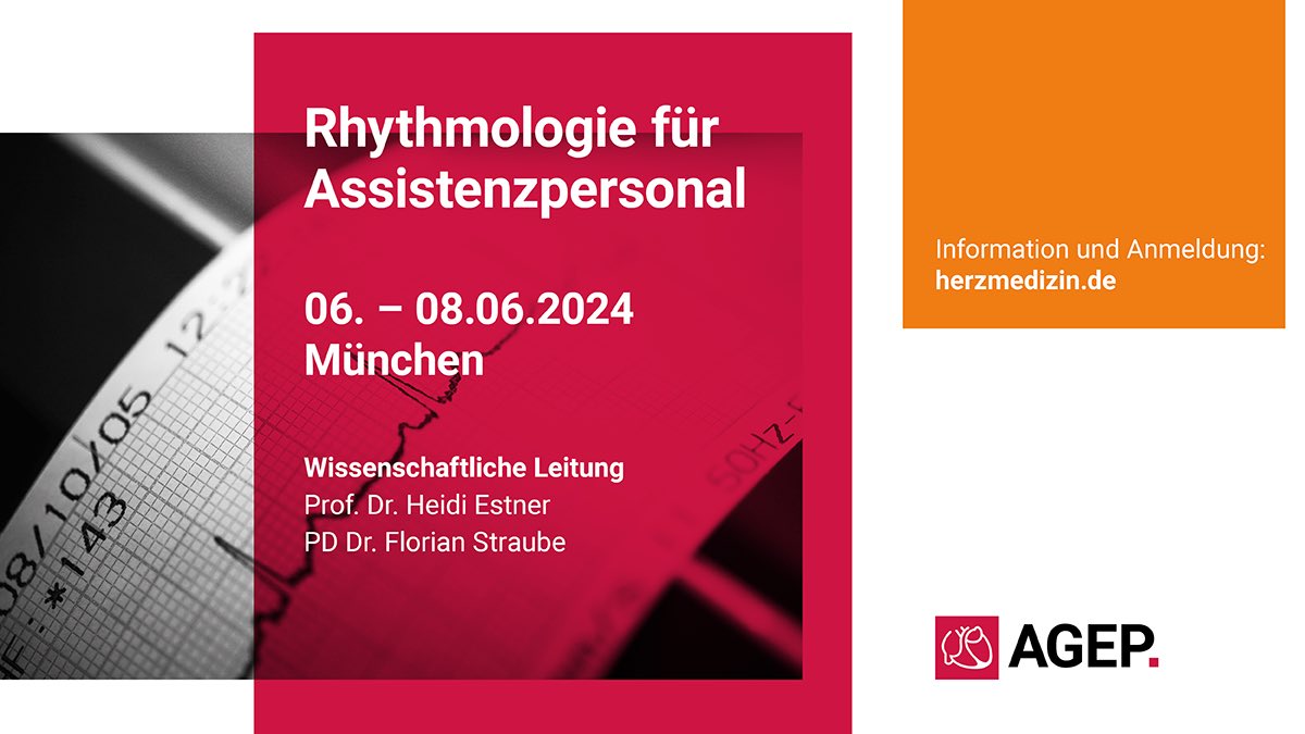 Der EP Kurs für Assistenzpersonal der <a href="/AGEP_DGK/">AGEP</a> kann erfreulicherweise trotz der Hochwasserlage heute stattfinden und wir drücken allen die Daumen bei der Anreise! Freuen uns auf drei spannende Tage #rhythm @muenchenklinik @LMU_Uniklinikum <a href="/Sektion1_DGK/">S1-Assistenz- und Pflegepersonal</a>