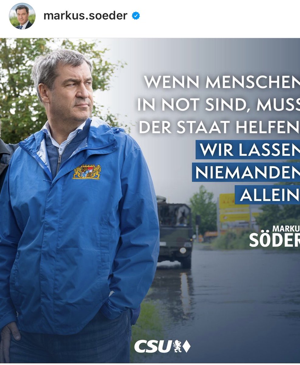 Was er vergessen hat zu sagen: außer man ist geflüchtet oder erwerbslos. #söder