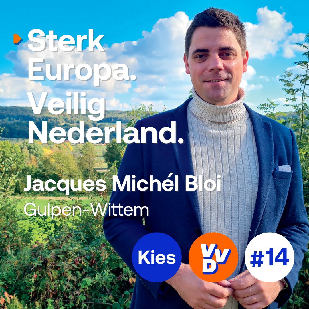 Ik stem vandaag op <a href="/JacquesMBloi/">Jacques Michél Bloi</a> , lijst 2 nr. 14. omdat hij zich al 20 jaar inzet voor meer en beter samenwerken zodat wij er allemaal beter van worden. Denk hierbij aan:
- grensoverschrijdende diploma erkenning;
- buurtaalonderwijs;
-BTW afstemming;
- youtube.com/watch?v=zL294j…
