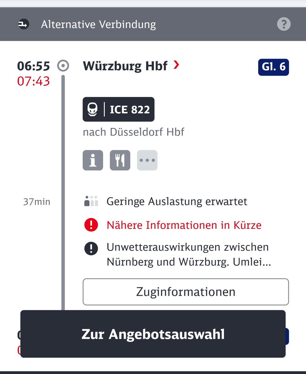 Liebe <a href="/DB_Bahn/">Deutsche Bahn Personenverkehr</a>, ich weiss, es gibt akt. Probleme mit der Strecke München - Nürnberg - Würzburg. Aber bitte: Haltet euch doch an prognostizierte Verspätungen! Es ist für Pendler nicht hilfreich, um 7:30 eine Abfahrtszeit von 7:53 anzuzeigen, um 7:35 aber auf einmal 7:43... #ICE821