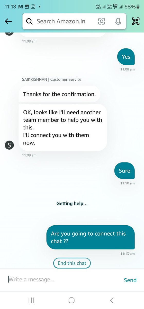 green_pawan's tweet photo. @AmazonHelp @amazonIN @amazonh What's the problem with @amazonIN @AmazonHelp Why you're team is unable to solve the issue??? Delivering defective product then accepting return but not picking up the product not even refunded What's issue? @jagograhakjago https://t.co/eC97zRjcNi