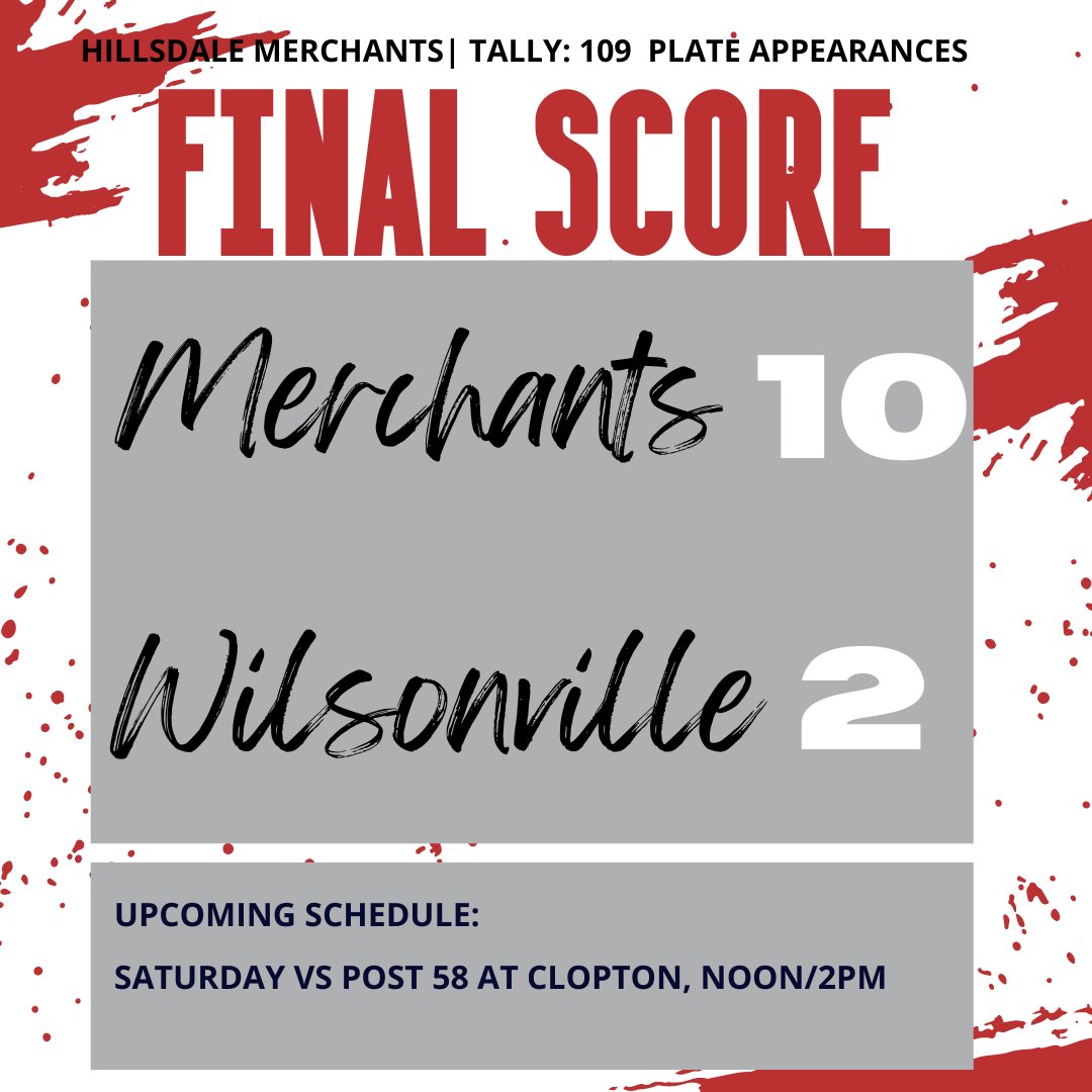 Hillsdale Merchants American Legion Baseball tweet media