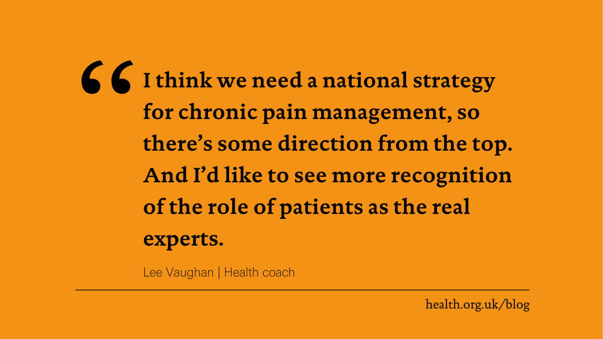 HealthFdn's tweet photo. Lee Vaughan (@lvaughan1974) has lived with chronic pain since his teens.

Now a health coach, he explains why it’s so important we equip people with the skills to manage their conditions effectively.

Read our Q&amp;A with Lee ⬇️

https://t.co/0TTspISOp9 https://t.co/7p6kyy1FOc