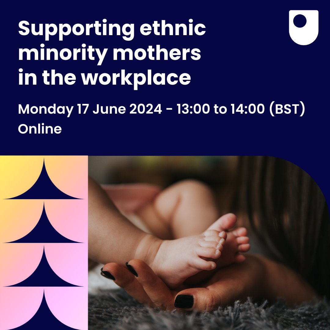 This upcoming webinar organised by the Centre for Voluntary Sector Leadership will offer research and practice-based solutions to the challenges that ethnic minority mothers face in their working experiences.

📅 Monday 17 June 2024 13:00 - 14:00

Register:ow.ly/PeUa50S9JUt