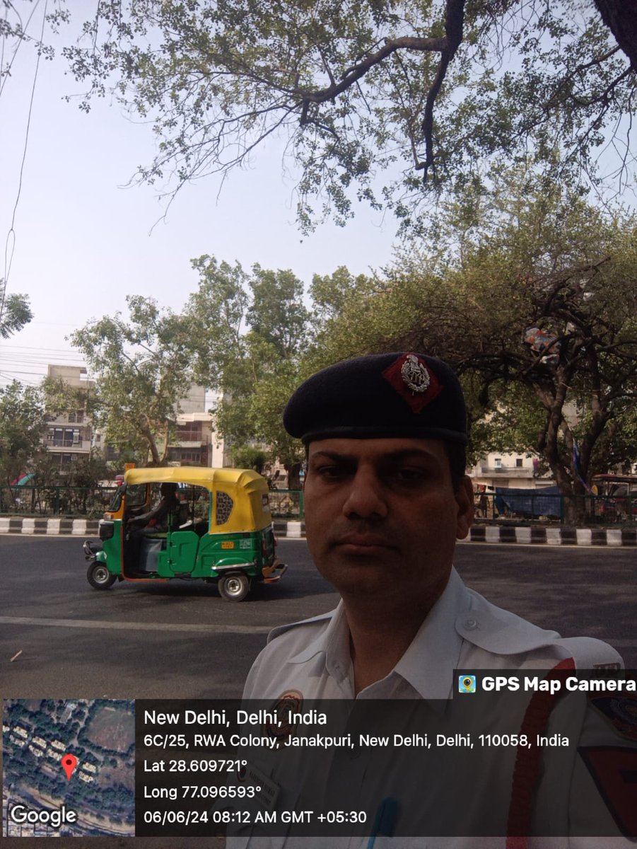 Traffic regulation by staff of Western Range in morning