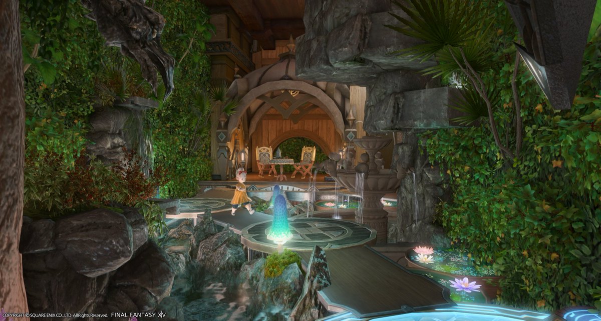 Rev Mistralさんのララフェル族の森の家にお邪魔しました！2Fに行くまでの道もしっかり作られててワクワク感がすごいー！ログピラーの机と棚が可愛い…！アーリマンの机のくるくるがピラーに巻き付いていてすごいの。キャノピーベッドを使った創作ソファも素敵。つづく→
x.com/RevMistral/sta…