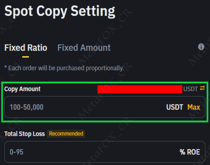 MetaFOX_Trading's tweet photo. The 2nd important thing is the minimum amount:
@binance set it at 10$ for the fixed amount and 100$ for the fixed ratio
But this may also cause either a loss or a failure to copy all the trades, and wasting time without copying the trades.
Find a way to contact the lead trader.🧵 https://t.co/0bIBaCf9p3