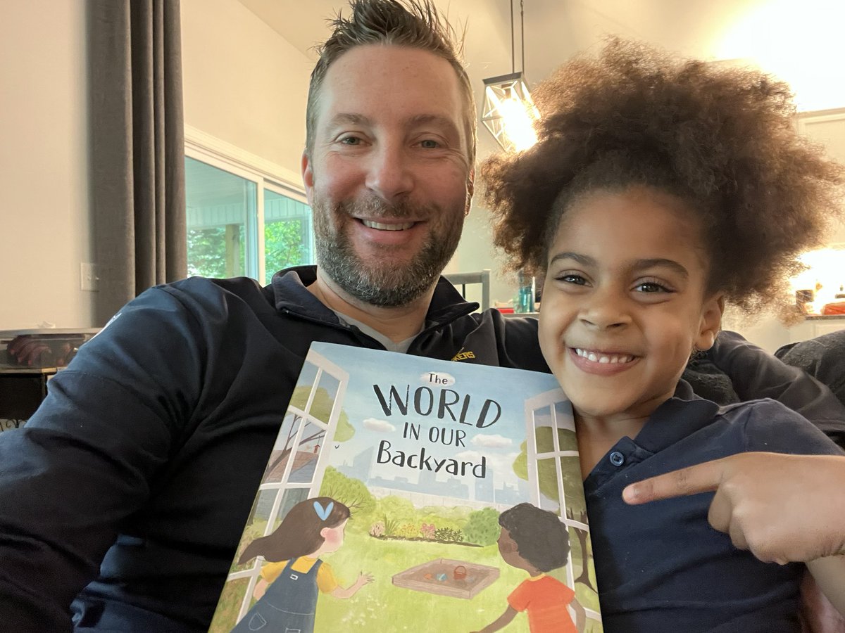 I love to get photos from happy readers like Maya!!! THE WORLD IN OUR BACKYARD is out now everywhere. A great gift for spring and to get kids imagining with outdoor play! Link to purchase in my bio!