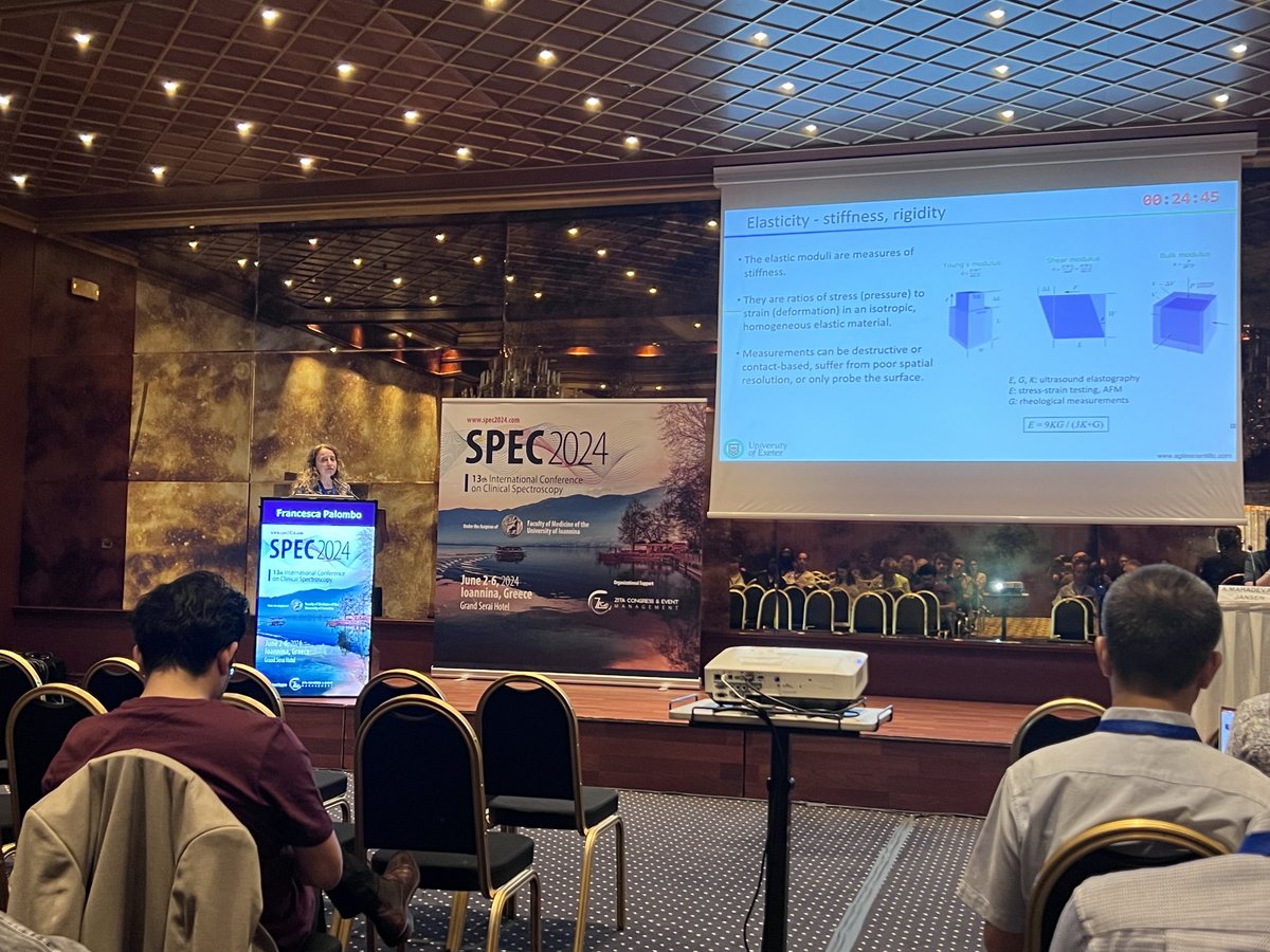 profnickstone's tweet image. ⁦@profpalombo⁩ giving a great keynote presentation on #BrillouinSpectroscopy for #Biomedical applications on last day of @spec2024 ⁦@clirspec⁩ ⁦@UoE_Physics⁩ ⁦@BioSpecExeter⁩ ⁦@UofE_Research⁩