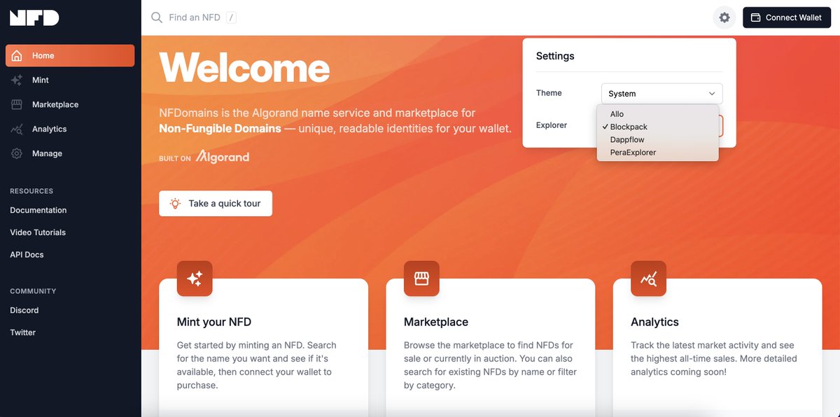 Now you can configure @blockpack_  as your preferred explorer on <a href="/NFDomains/">NFDomains.algo</a> 😍😍