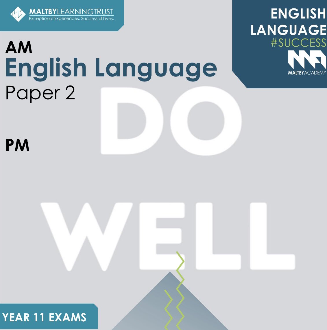 MaltbyAcademy's tweet image. Year 11 Exam Update ℹ️
Well done in yesterday’s Geography and Business GCSE exams.
Today we have: 
AM - English Language C2
PM - No exam
#GCSEexams #gradechasers #success