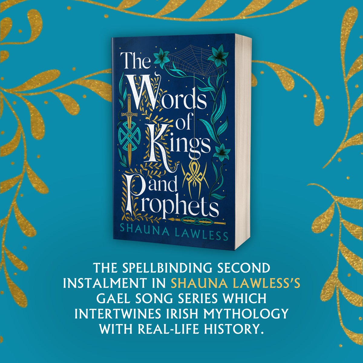 Please join us in wishing <a href="/shaunaLwrites/">Shauna Lawless (she/her)</a> a very happy paperback publication day for #TheWordsOfKingsAndProphets, Book 2 in the #GaelSong series 🎉 

For fans of historical fantasy and Irish mythology, witches and vikings and feuding immortal tribes ⚔️ 

amzn.to/3wq6mlH