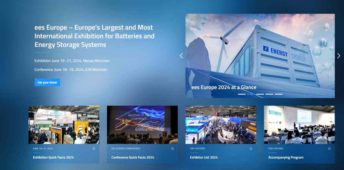 BAK Batteries is going to participate in "ees Europe" Munchen, Germany. 

      Booth:  C2-675
📅Dates: June 19-21, 2024.
📍  Location: Munchen, Germany.

#Renewable #greenenergy #electricvehiclesarethefuture #lithiumbattery #energystorage