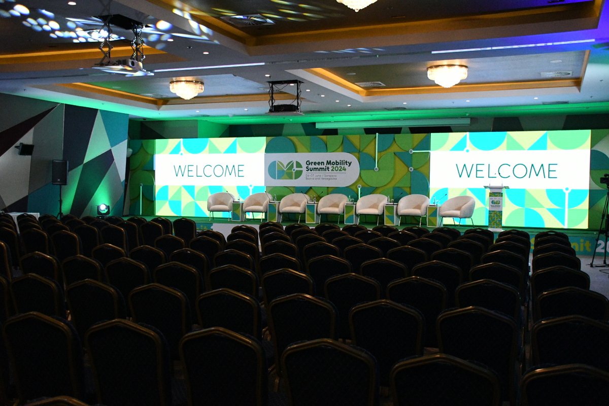 EUWB6_TCT's tweet photo. Good morning from Sarajevo! 💚 We are all set of our #GreenMobilitySummit and can't wait to welcome you from 09:00 this morning.
@EnergyClimateWB @giztransport @TUMInitiative @MobiliseCity @Transport_EU @eu_near https://t.co/D8Nj2cg8Pg