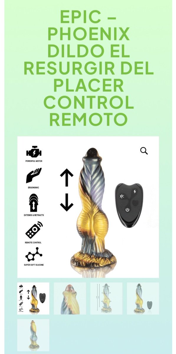 💚 EL DILDO 💚
💶 Cupón descuento 20%: META20
✈️ Envío Contra Reembolso
👉 metasexshop.es/juguetes-biene…