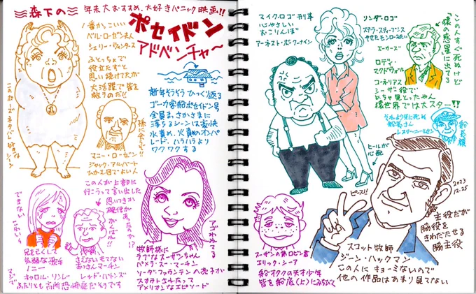 去年描いて出し忘れてた大好きな映画「ポセイドンアドベンチャー」
短時間でキャラクターを印象付けて行く導入の流れは、ストーリー作りのお手本みたいな素晴らしさ。
キャラクター、ストーリー、セット…とにかく全ていい‼︎(森下)
#森下ノート 