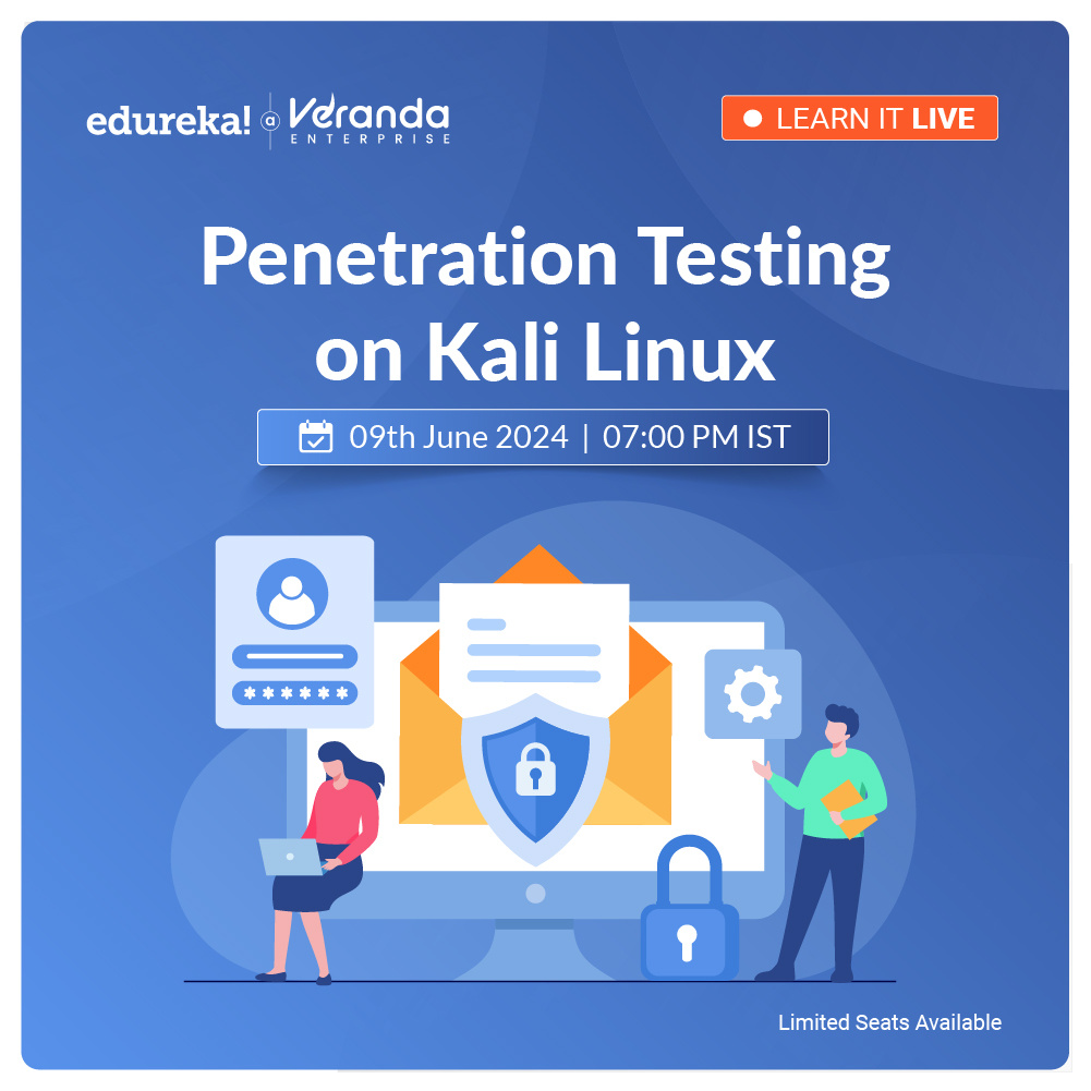 edurekaIN's tweet photo. Join Edureka's FREE webinar on "Penetration Testing" and enhance your cybersecurity knowledge.
๐ Register now: https://t.co/Y91vFwIz0h
#Edureka #RidiculouslyCommitted #LearnWithEdureka #Upskilling #Onlinelearning #Onlinecertification #Webinars2024 #PenetrationTesting #Cyber https://t.co/IM23gcwT92