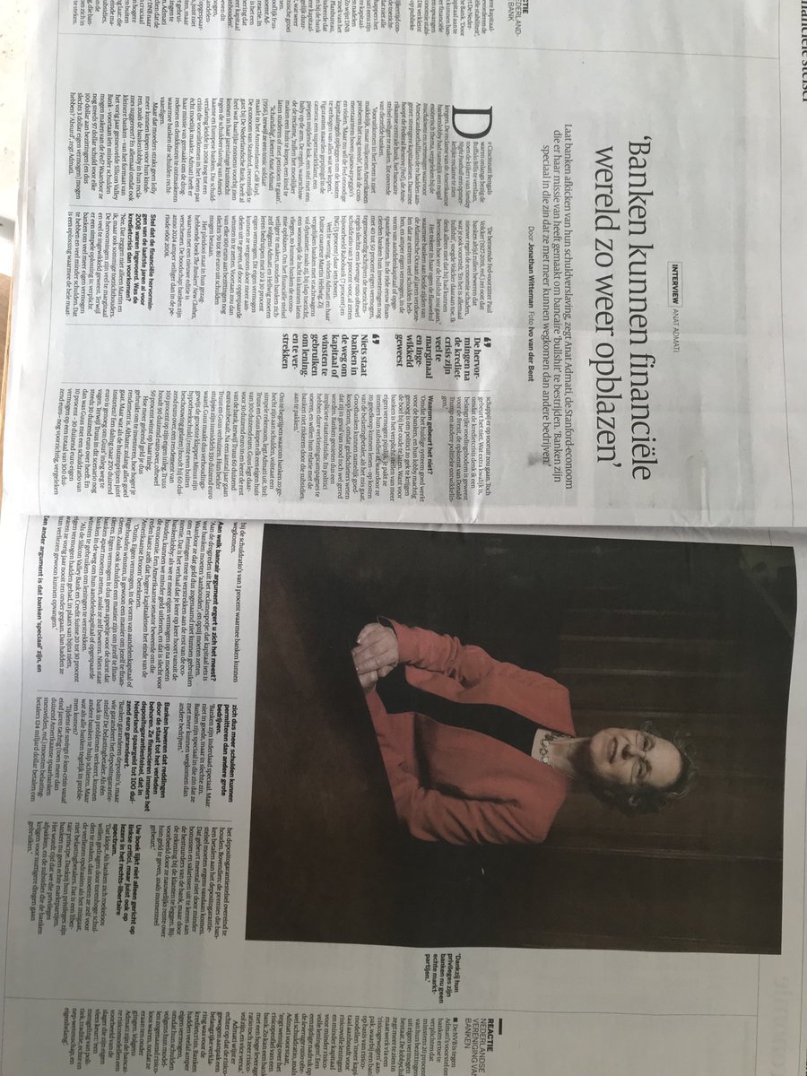 mark sanders (@mwjlsanders) on Twitter photo Go <a href="/anatadmati/">Anat Admati</a>! Lagere leverage is essentieel in een ondernemende economie in transitie. En maakt ons weerbaarder. Zelfs als daar de (nu veel te lage) kosten van schuldfinanciering in de reële economie door zouden oplopen is dat nodig! Go <a href="/anatadmati/">Anat Admati</a>! Lagere leverage is essentieel in een ondernemende economie in transitie. En maakt ons weerbaarder. Zelfs als daar de (nu veel te lage) kosten van schuldfinanciering in de reële economie door zouden oplopen is dat nodig!