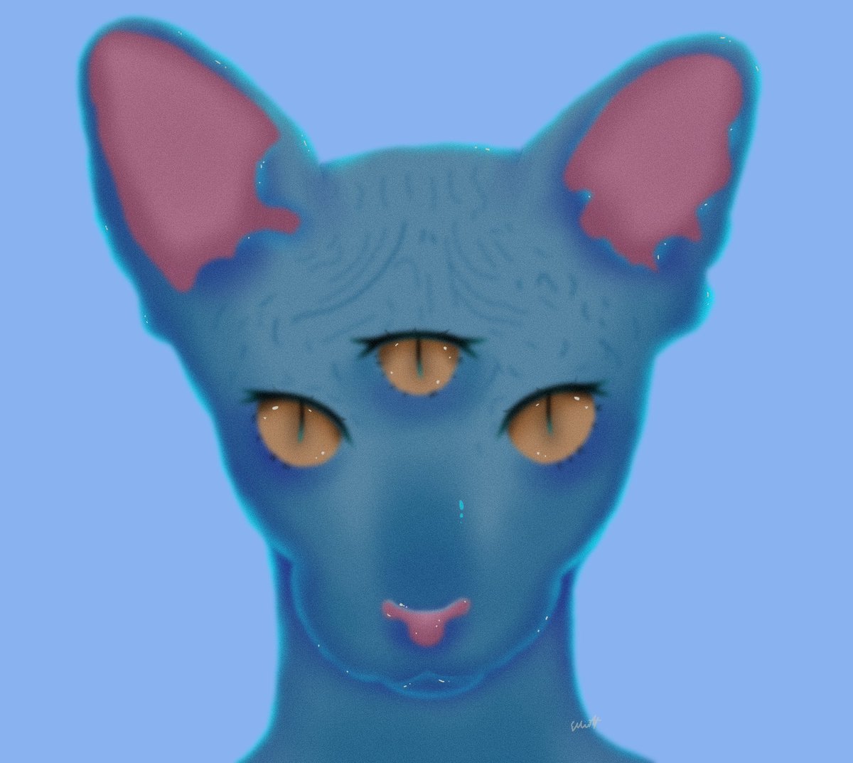 slimeT33TH's tweet image. @caitlinkoi_art inspired me with the #dreamcore style and i tried it for myself I LOVE IT :] #ethercore